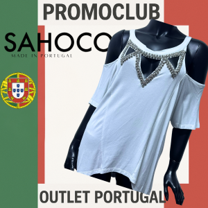 Блуза Sahoco, бяла, 95% вискоза ,5% еластан,  размер S, Португалия